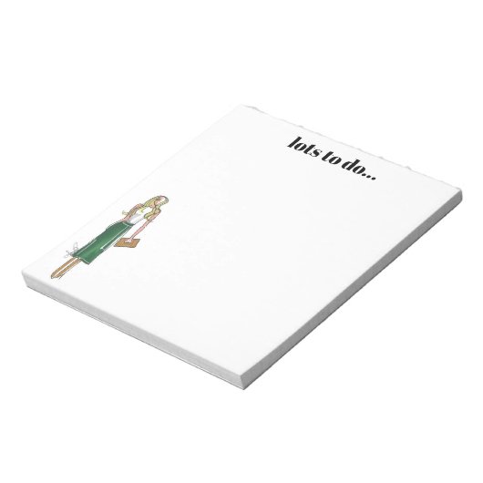 Bloc-notes robe verte (Tourné)