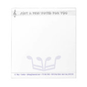 Bloc-notes roi de la musique (Devant)