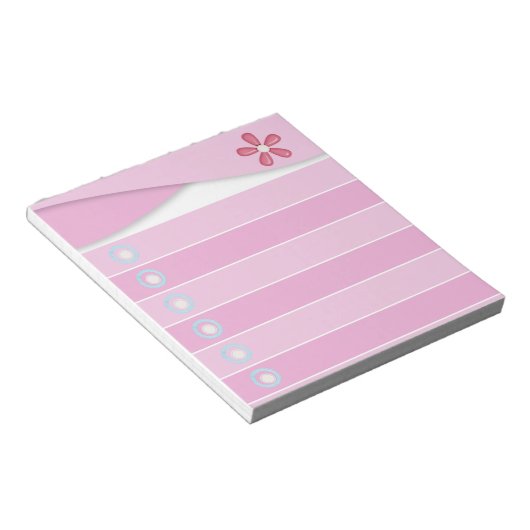 Bloc-notes rose (Incliné)