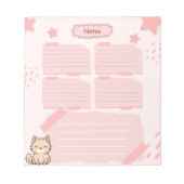 Bloc-notes rose (Devant)
