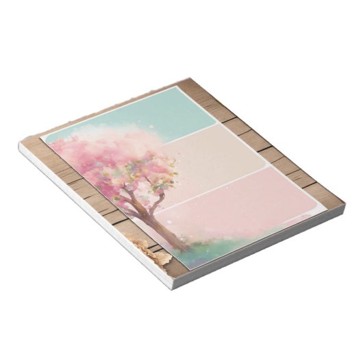 Bloc-notes rose clair et joli (Incliné)