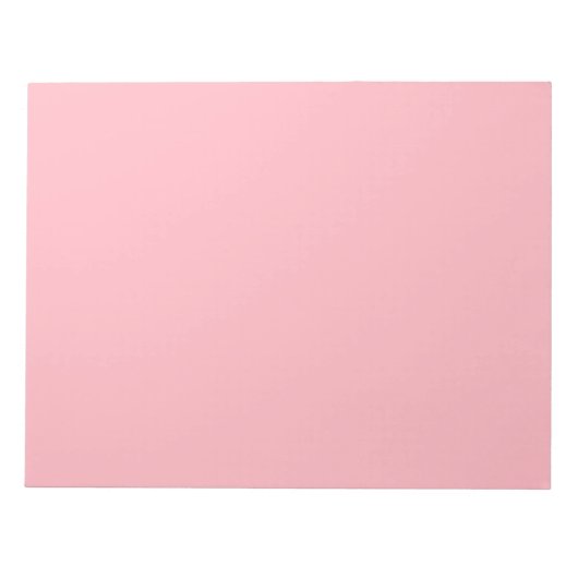 Bloc-notes rose clair pour usage professionnel et (Devant)