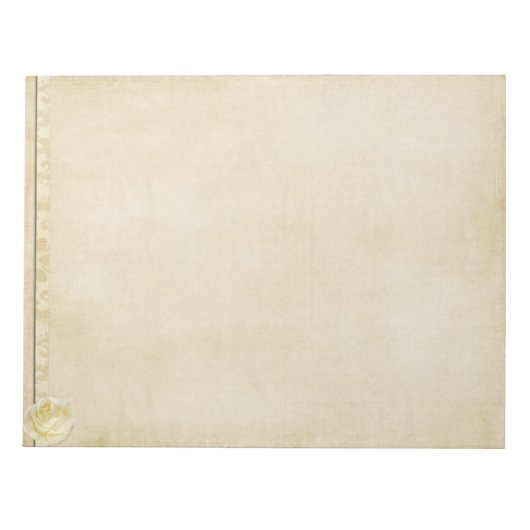 Bloc-notes Rose crème vintage (Devant)