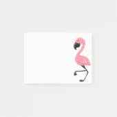 Bloc-notes rose de post-it de Flamant rose (Devant)