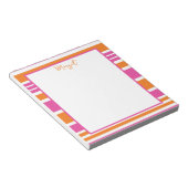 Bloc-notes rose et orange (Incliné)