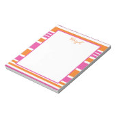 Bloc-notes rose et orange (Tourné)