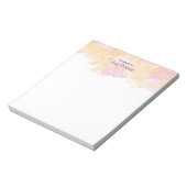 Bloc-notes rose et rose personnalisé (Tourné)