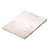 Bloc-notes rose Feuille (Tourné)