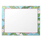 Bloc-notes rose fleuri (Devant)