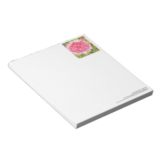 Bloc-notes rose gigantesque (Incliné)