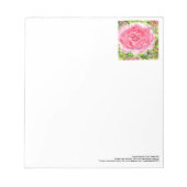 Bloc-notes rose gigantesque (Devant)