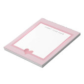 Bloc-notes rose Gold Foil Heart 5,5 pouces x 6 pou (Tourné)