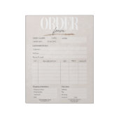 Bloc-notes rose Gold Rose Business Order Form (Tourné)