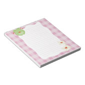 Bloc-notes rose grenouille mignonne pour la Saint- (Incliné)