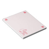 Bloc-notes Rose Pastel Caniche « Je t'aime toutou (Incliné)