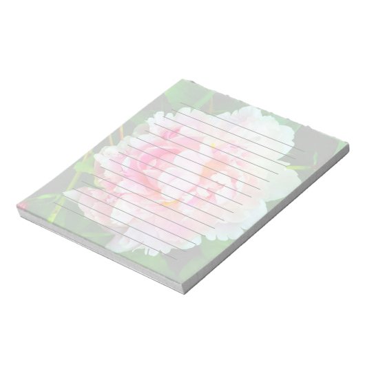 Bloc-notes rose Peony (Tourné)