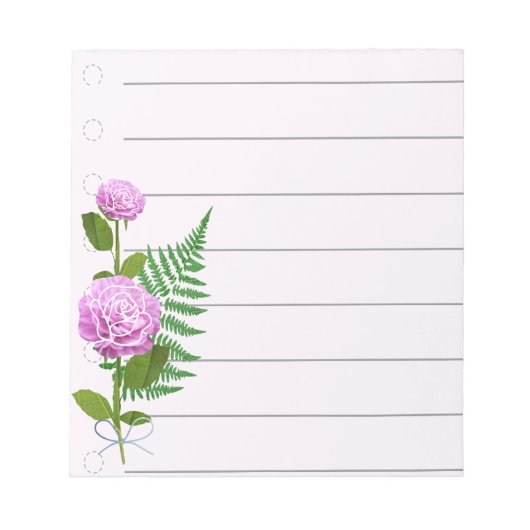Bloc-notes Rose Rose (Devant)