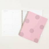 Bloc-notes rose rose point Polka (Devant avec enveloppe)