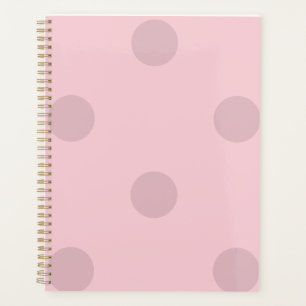 Bloc-notes rose rose point Polka