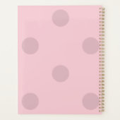 Bloc-notes rose rose point Polka (Dos)