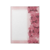 Bloc-notes rose Roses (Tourné)
