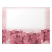 Bloc-notes rose Roses (Devant)