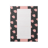 Bloc-notes rose Roses (Tourné)