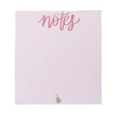 Bloc-notes Rose Tendre (Devant)