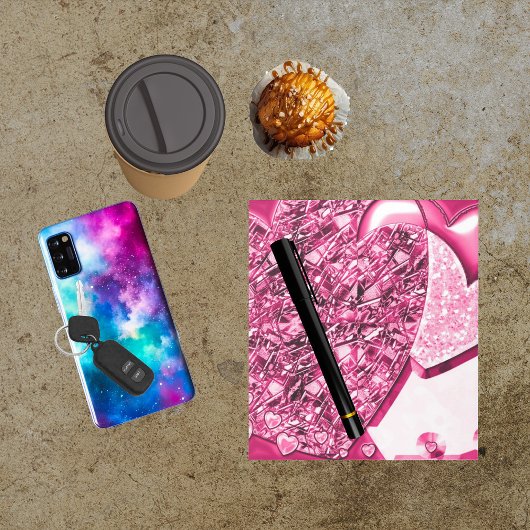 Bloc-notes rose vif