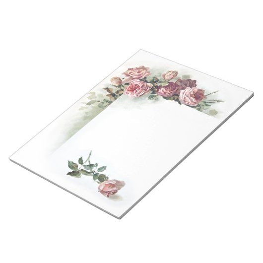 Bloc-notes rose vintage (Incliné)