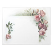 Bloc-notes rose vintage (Devant)