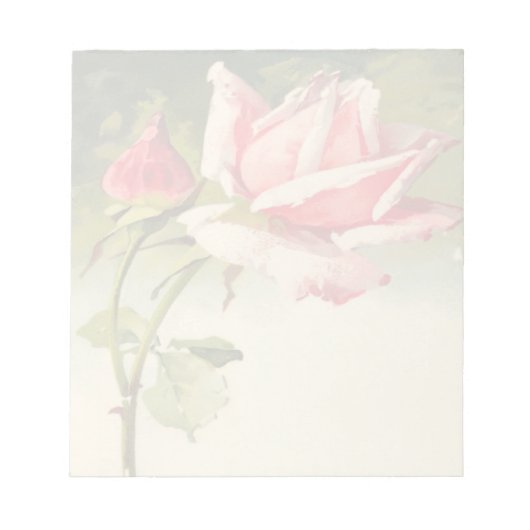 Bloc-notes rose vintage (Devant)