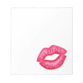 Bloc-notes rouge à lèvres Kiss (Devant)
