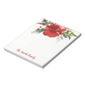 Bloc-notes rouge Aquarelle Noël (Tourné)