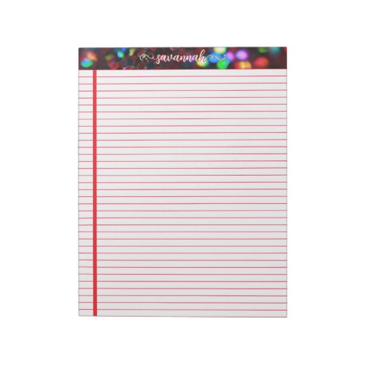 Bloc-notes rouge foncé (Tourné)
