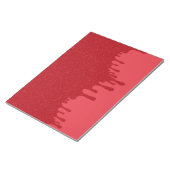 Bloc-notes rouge tomate personnalisable avec effet (Incliné)