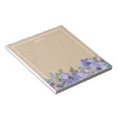 Bloc-notes Rustique violet (Incliné)