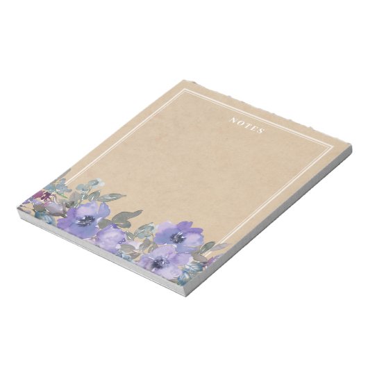 Bloc-notes Rustique violet (Tourné)