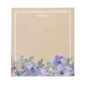 Bloc-notes Rustique violet (Devant)