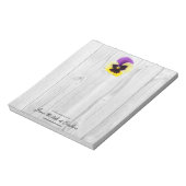 Bloc-notes rustique violet et jaune (Tourné)