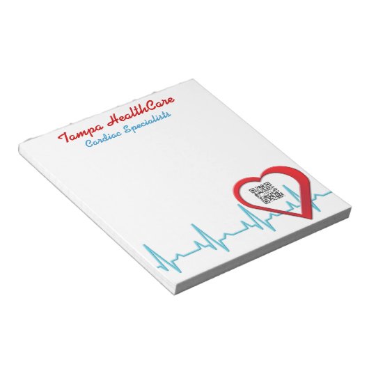 Bloc-notes Santé cardiaque des Modèles (Incliné)