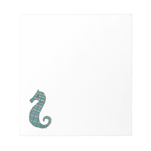 Bloc-notes Seahorse turquoise (Devant)