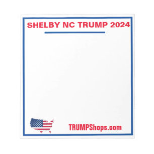 Bloc-notes SHELBY NC TRUMP 2024