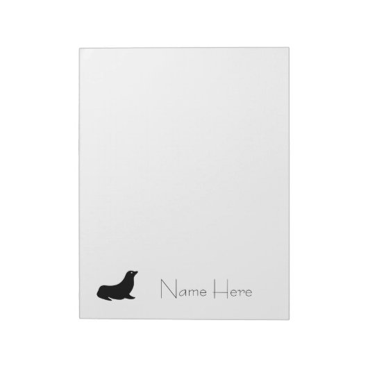 Bloc-notes - Silhouette de sceau (Tourné)