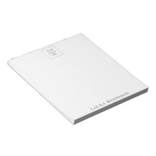Bloc-notes simple avec logo minimaliste