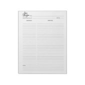 Bloc-notes simple de recette culinaire (Tourné)