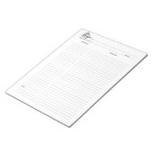 Bloc-notes simple de recette culinaire (Incliné)