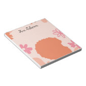 Bloc-notes simple élégant boho pour enseignant (Incliné)