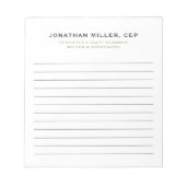 Bloc-notes simple et professionnel (Devant)