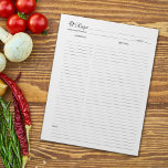 Bloc-notes simple minimaliste de la recette de cha<br><div class="desc">Un simple bloc-notes minimaliste avec un champignon pour l'organisation des recettes.</div>